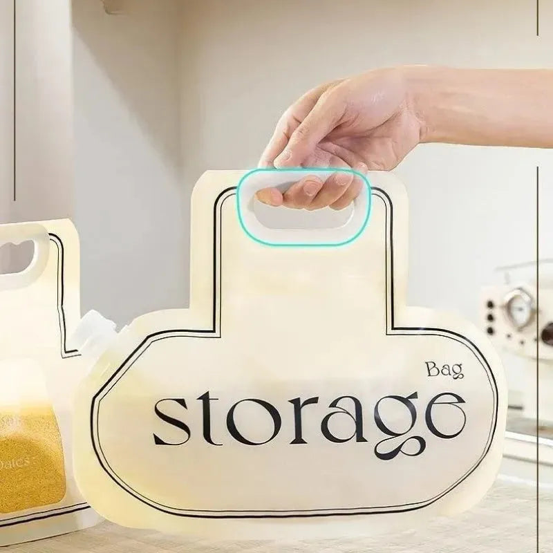 Grain Storage Bag Large Diameter Good Sealing Save Space Food Grade PE Material Rice Wheat Beans Household Kitchen Storage Tools Kitchen Gadgets - Bellarte Enchanté Grain Storage Bag Large Diameter Good Sealing Save Space Food Grade PE Material Rice Wheat Beans Household Kitchen Storage Tools Kitchen Gadgets